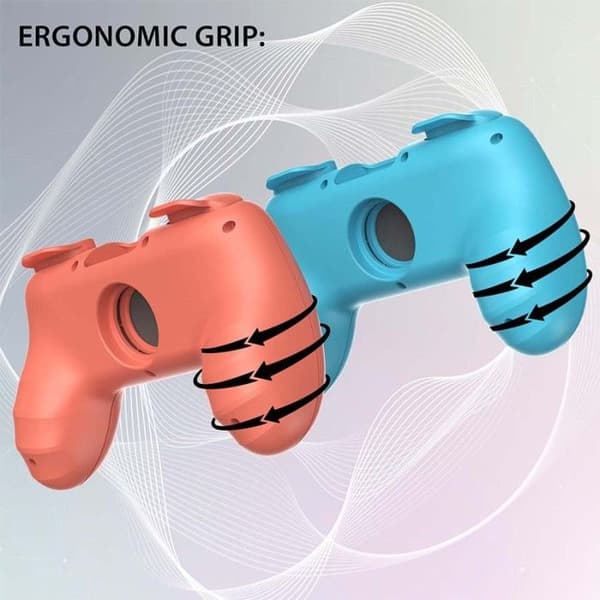 Bekvämlighetsgrepp - VARUMÄRKE - Joy-Cons - 2-pack - Rosa och Turkos - Universella