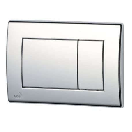 Alca - Kontrollpanel för vägghängda toaletter, Blank krom (m271)