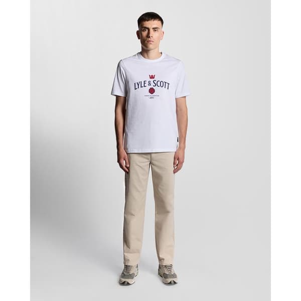 Lyle & Scott tapered chinos med dragsko