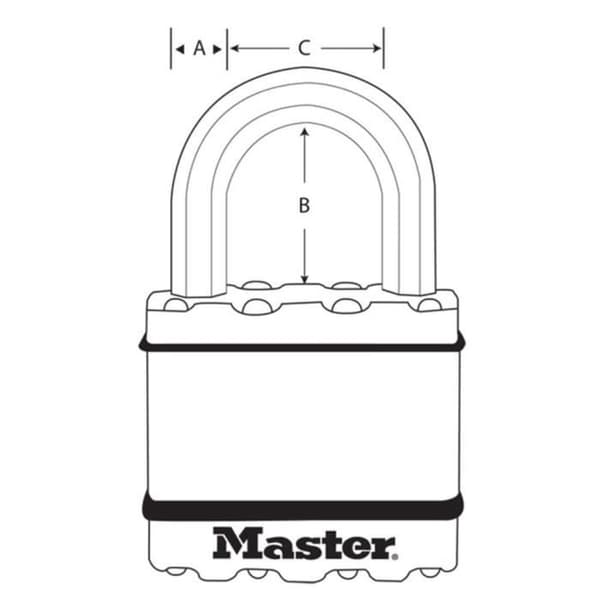 Master Lock 45mm M1BEURD Stålhänglås
