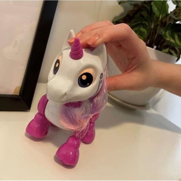 YCOO Interactive Unicorn Robot - 13cm - Rosa - För barn från 3 år