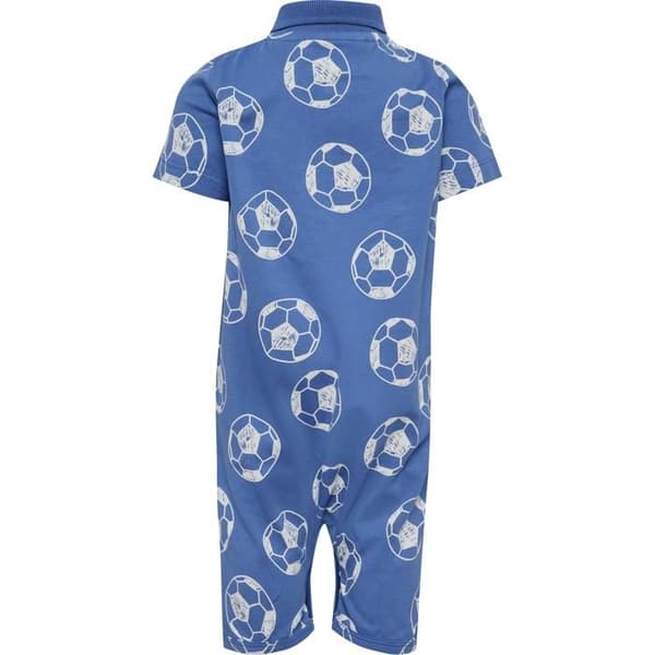 Kortärmad babyoverall Hummel Mini Reg - nederländskt blå