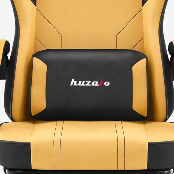 Kontorsstol - HUZARO - Force 3.7 - Gul - Bekväm - Ergonomisk
