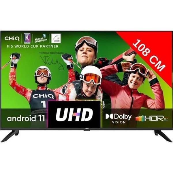 CHIC U43GLX 4K 108 cm LED-TV Android Smart TV - UHD - 4K