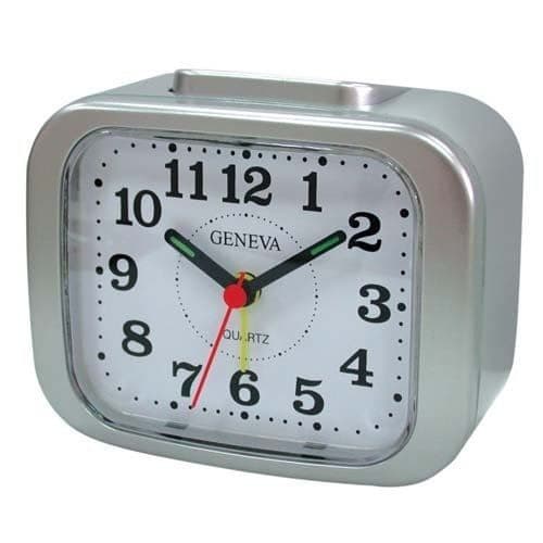 GENEVA XL WECKER - QUARZWECKER SILBER-METALLIC