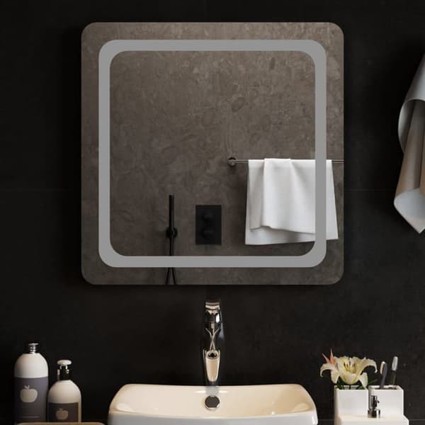 vidaXL LED Badrumsspegel 60x60 cm