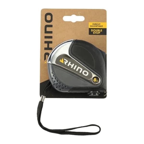 Måttband - RHINO - 46232 - Längd 8m - Bredd 25mm - Magnetisk spets