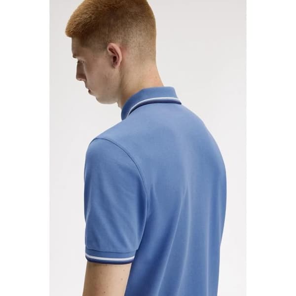 Fred Perry polo med dubbelrand