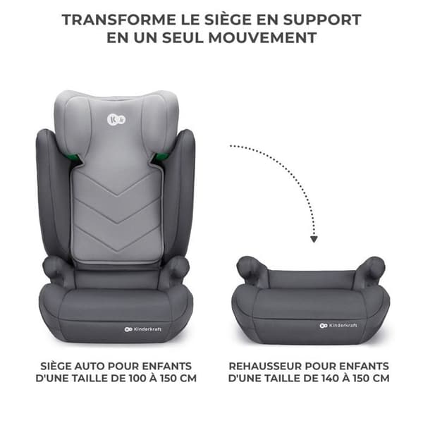 Kinderkraft I-Spark i-Size bilstol 100–150 cm H-GUARD SPS