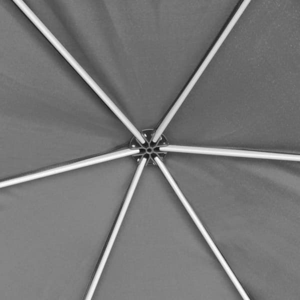 vidaXL Fällbar Hexagonal Tält med 6 Sidor Väggar Grå Pavilion 42111