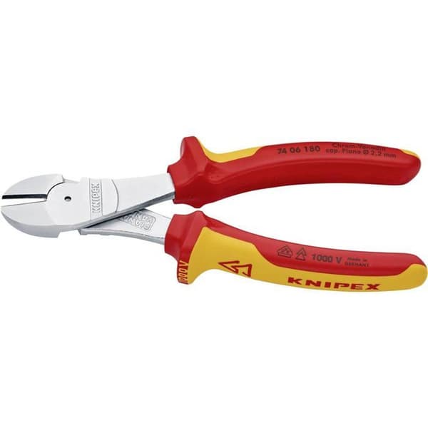 Högväxel sidoskärtång - KNIPEX - 180 mm - Krom-vanadinstål
