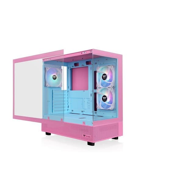 PC-chassi - Thermaltake - View 270 Plus TG ARGB - Bubble Pink - RGB-belysning