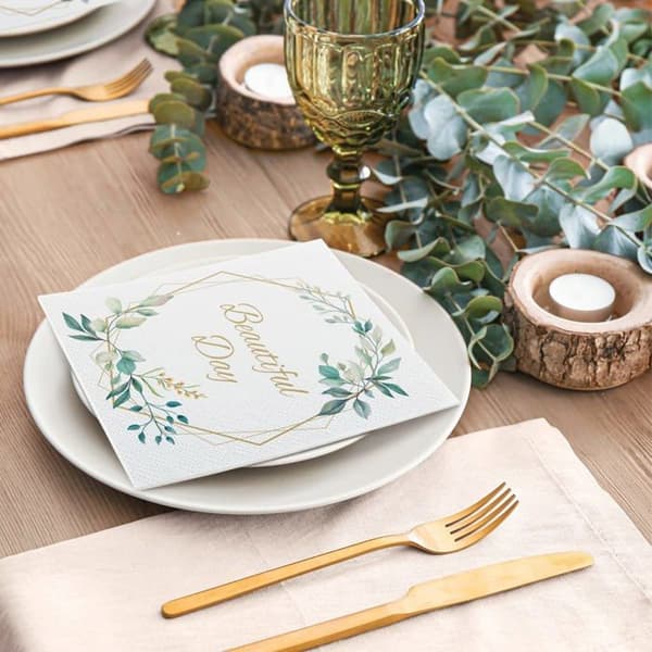 Engångsservis set Paw decor collection - SDL