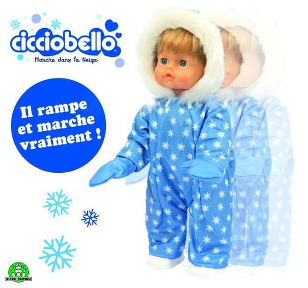 Cicciobello - Dansa i Snön, Interaktiv Docka, 42 cm, Vinterkläder, För barn från 3 år, CCBD6