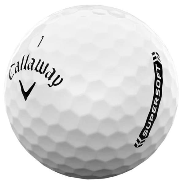 Box med 12 Callaway Supersoft White Golfbollar