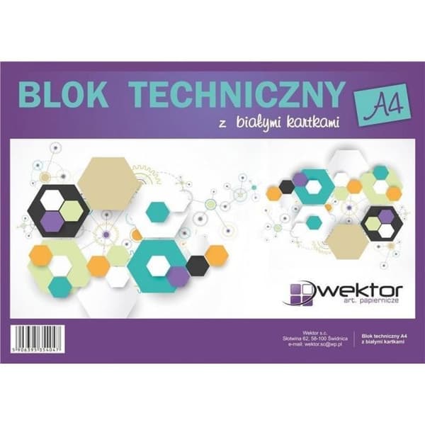 Wektor ritpapper A4/10K vit (10 stycken)