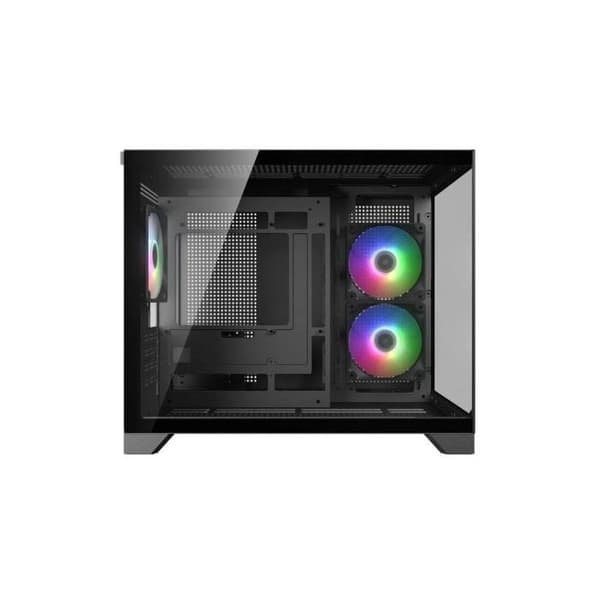 Cougar CGR-2QA6B-RGB Mini Tower Micro ATX Belysning Multi Fönster Glas