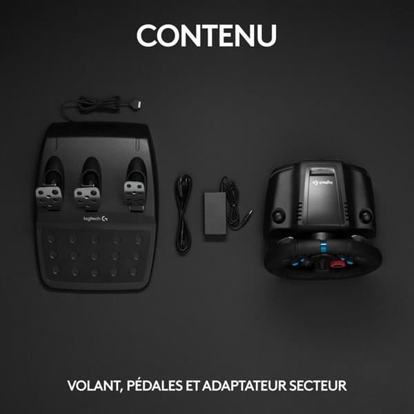 Volant gaming Logitech G29 Driving Force med pedaler för PS, PC och Mac