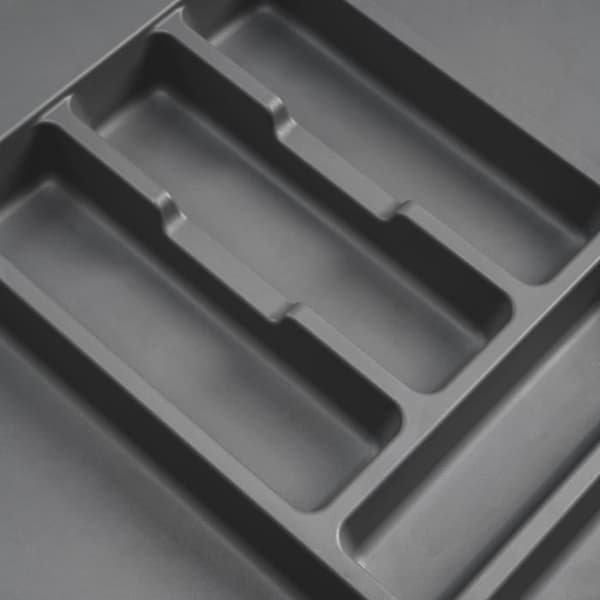 Emuca Optima besticklåda för universell låda, modul 700mm, Plast, Grafitgrå