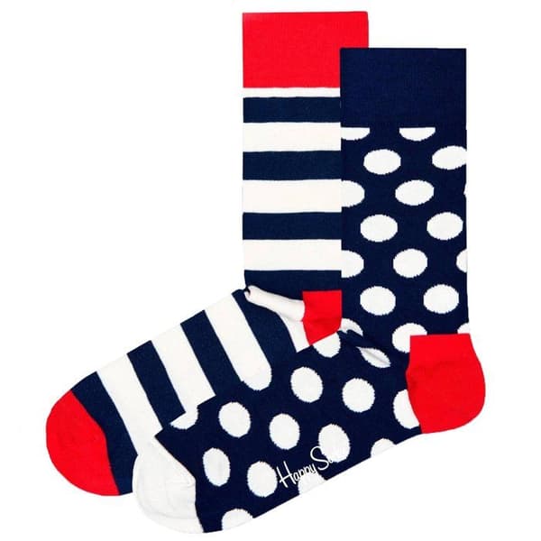 Happy Socks Strumpor Mix - ,Förpackning med 4,2x 2-Pack Klassiska Crew