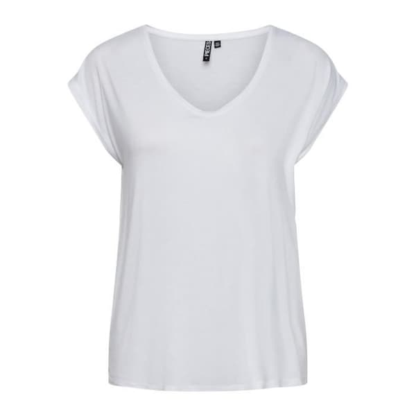 T-shirt dam Pieces Billo - Klar vit - M
