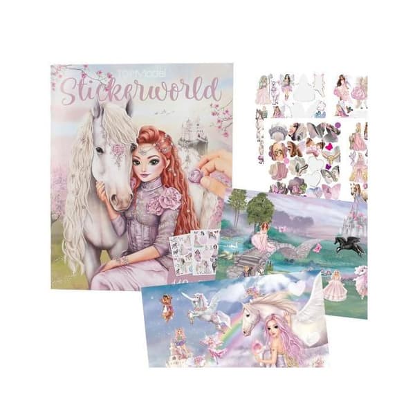 Målarbok TOPModel Stickerworld VIVA VIOLET