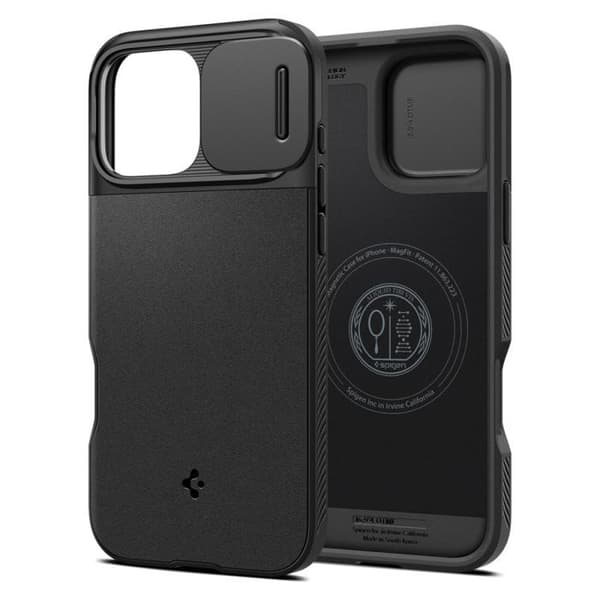 Spigen Optik Armor MagSafe-fodral för iPhone 16 Pro Max - Svart
