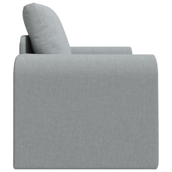 Sängsoffa på golvet - 2 i 1 - Ljusgrå - Polyester tyg - 98x71x83 cm