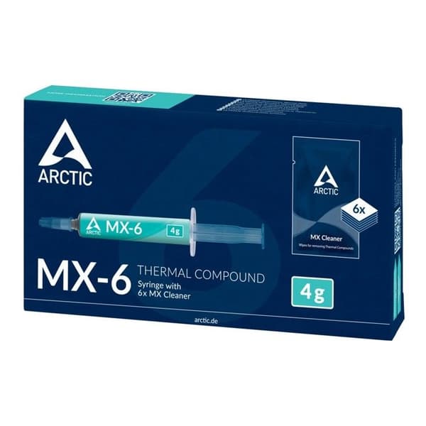 ARCTIC MX-6 4g med MX Cleaner våtservetter - Termisk pasta