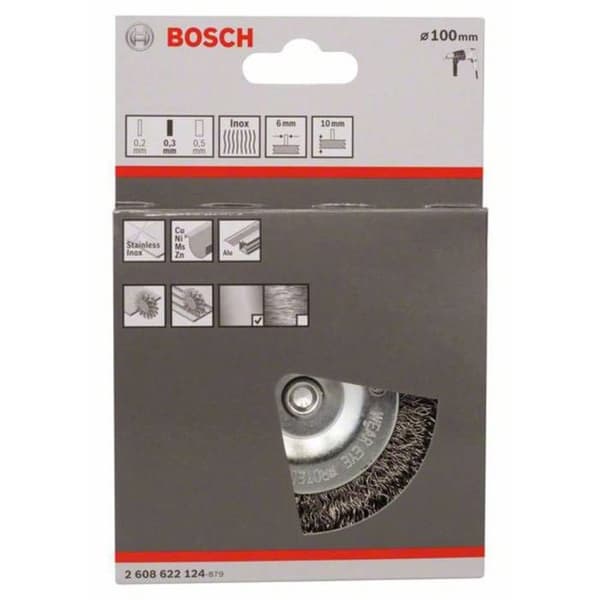 BOSCH Cirkulär borste med ståltråd - Ø 100 mm