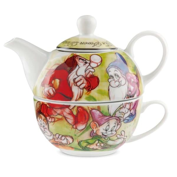Kaffeservering - teservering Egan - 133012 - Set tekanna/kopp + socker 7 Disney-dvärgar,