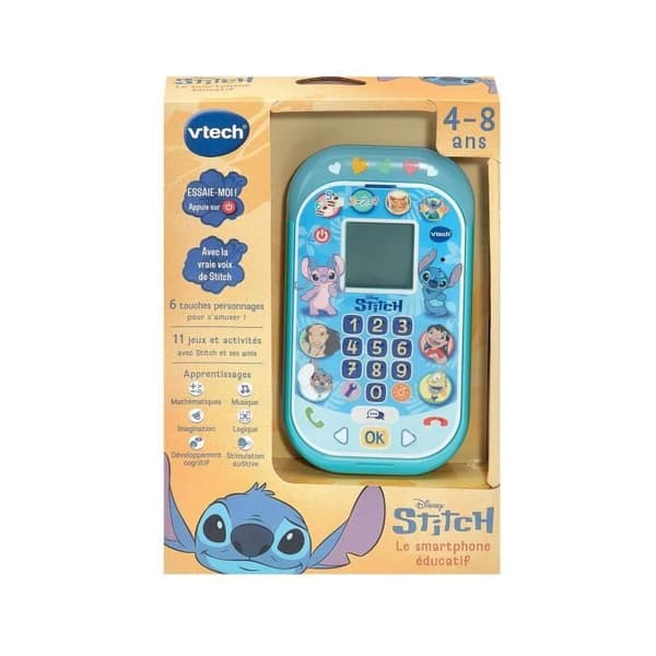 VTECH - STITCH - DEN EDUKATIVA SMARTPHONEN - Blå