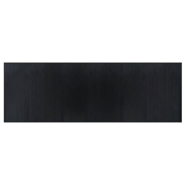 vidaXL Svart rektangulär matta 100x300 cm bambu 376948