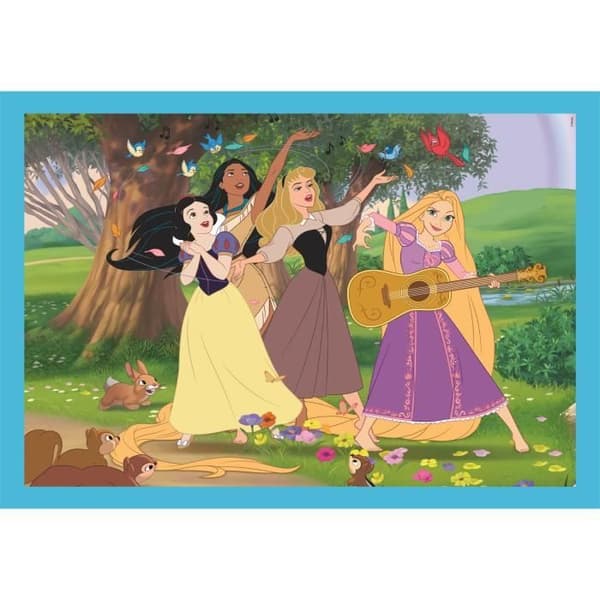 CLEMENTONI - Pussel 4 i 1 - Disney Princess