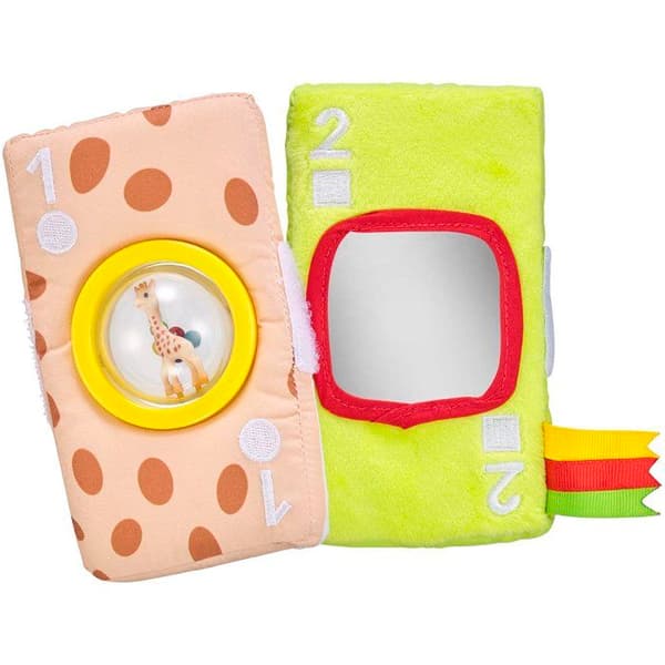 Sensoriska kort - SOPHIE LA GIRAFE - Mina sensoriska kort - Olika material - Inbyggd punktskrift