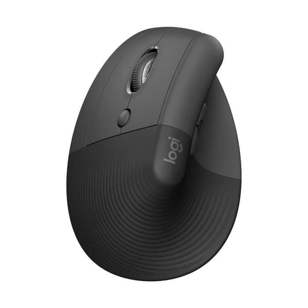 Mus - Trådlös - Logitech - Lyft Ergonomisk Vertikal - Grafit - Vänsterhänt