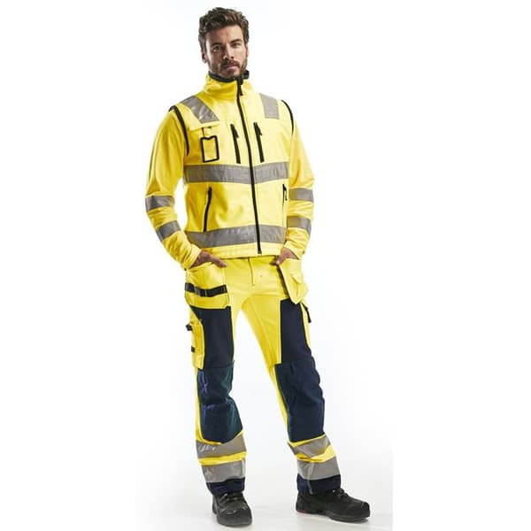Högsynlig Softshell-väst Blaklader