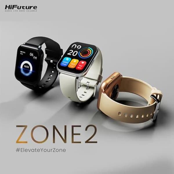 HiFuture Future Zone2 Bluetooth-klocka med Silver och Vit Samtal