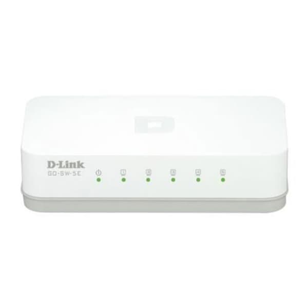 Nätverksswitch - D-Link - GO-SW-5E - 5 portar - Fast Ethernet - Ohanterad