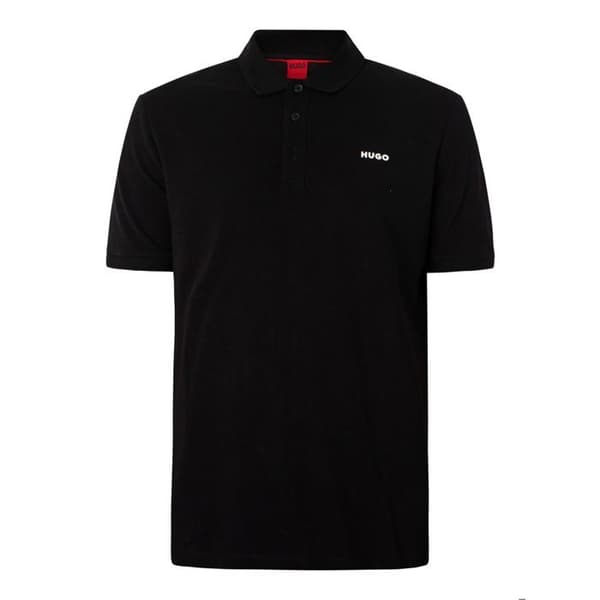 HUGO Herrpolo Svart Bomull GR78555