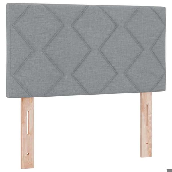 vidaXL Sänggavel Ljusgrå 80 cm tyg 42007202