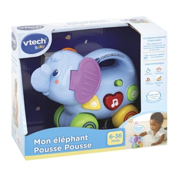 VTECH BABY - My Elephant Push Push