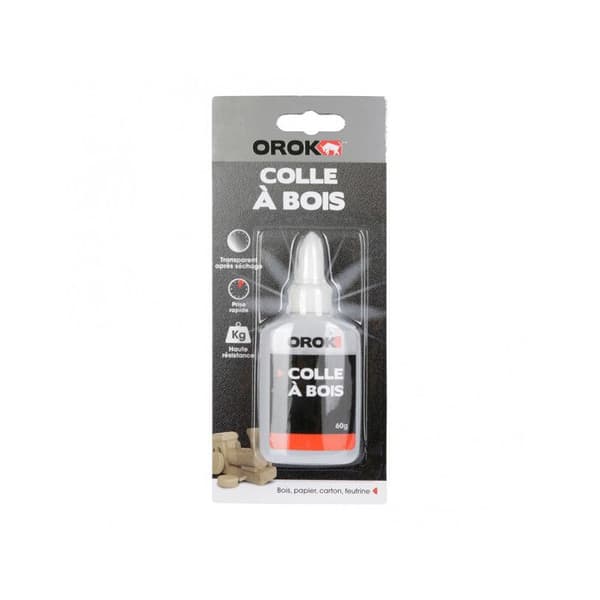 Trälim - OROK - 60g - Snabb härdning - Transparent - Hög hållfasthet