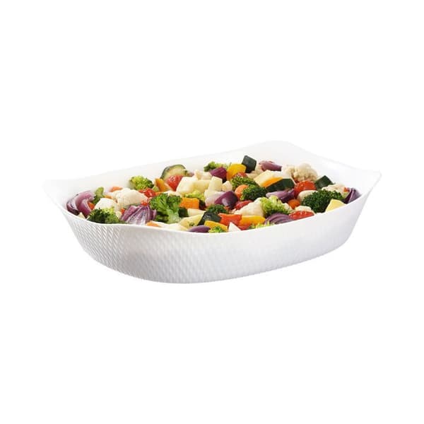 Vit ugnsform 34 x 25 cm Smart Cuisine Wavy - Luminarc