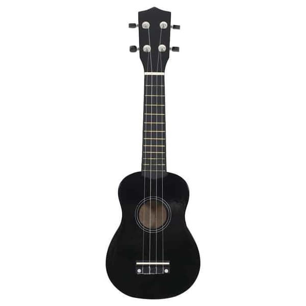 vidaXL Soprano Ukulele Set med väska för barn Svart 23"