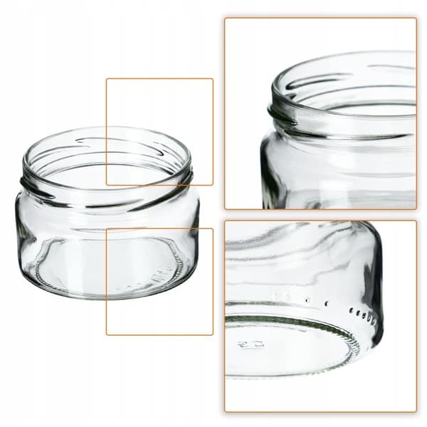 KONSERVERINGSBURKAR KADAX Denia 250ml - 10 Stycken med Silverlock