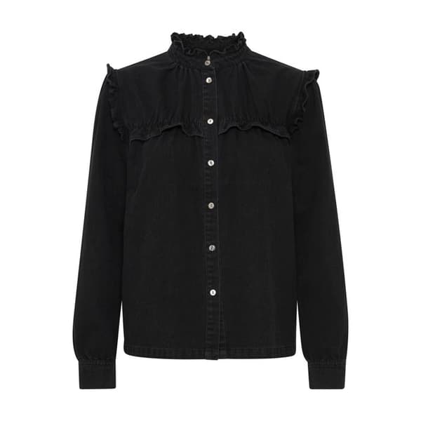 Blus med volanger dam Pulz Jeans Malia