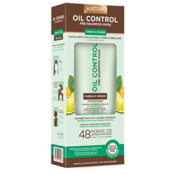 Pre-Shampoo Mask - Kativa - Sebum Control - 200 ml - Paraben-free