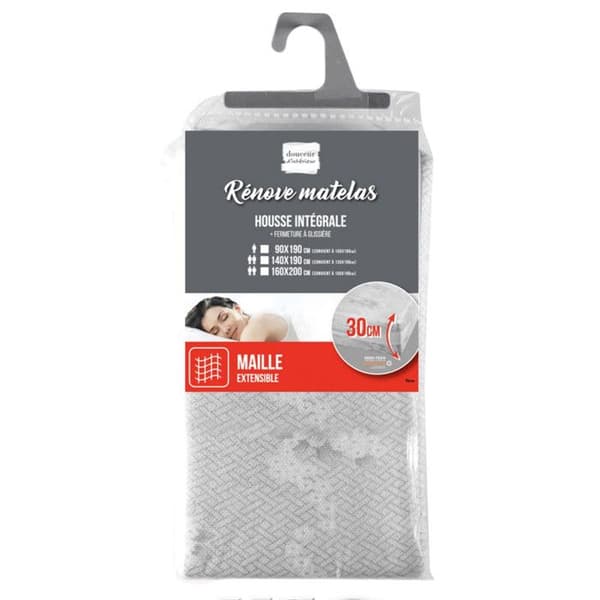Housse Rénove Matelas "Rena" 160x200cm Grå