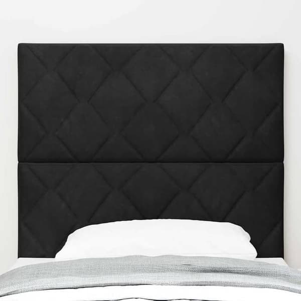 vidaXL Sänggavel Svart 100 cm Sammet 3337908